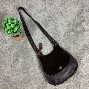 Vintage Coach Brown Berkeley Saddle Bag